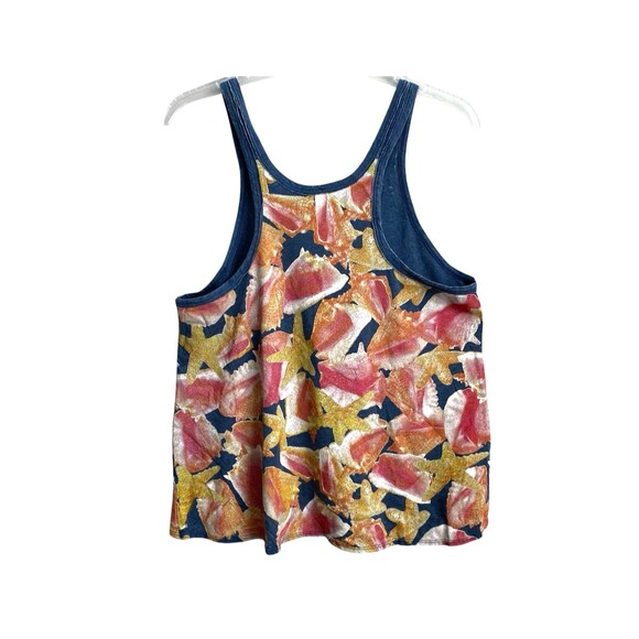 Chaser Sz Small  Womens Tank‎ Top SeaShell Star Fish Sleeveless Shirt - Picture 2 of 9